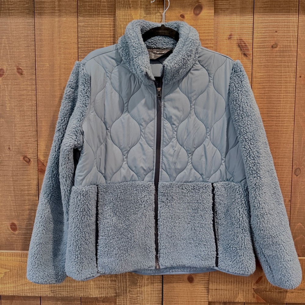 Free Country Blue Quilted & Sherpa Jacket
